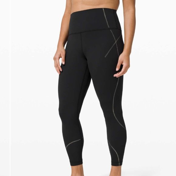 NWT Lululemon Align High Rise pants 25” in gold and black special edition - Picture 3 of 5